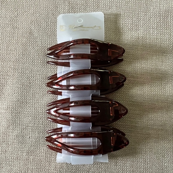 RC ROCHE ORNAMENT 4 Pcs French Concord Hair Clip - Picture 1 of 4